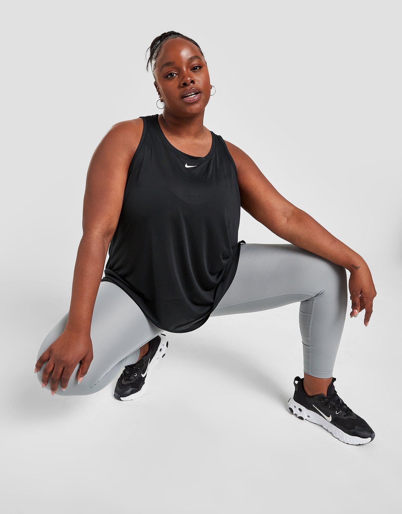 Black Nike Training One Plus Size Core Tank Top - JD Sports Global