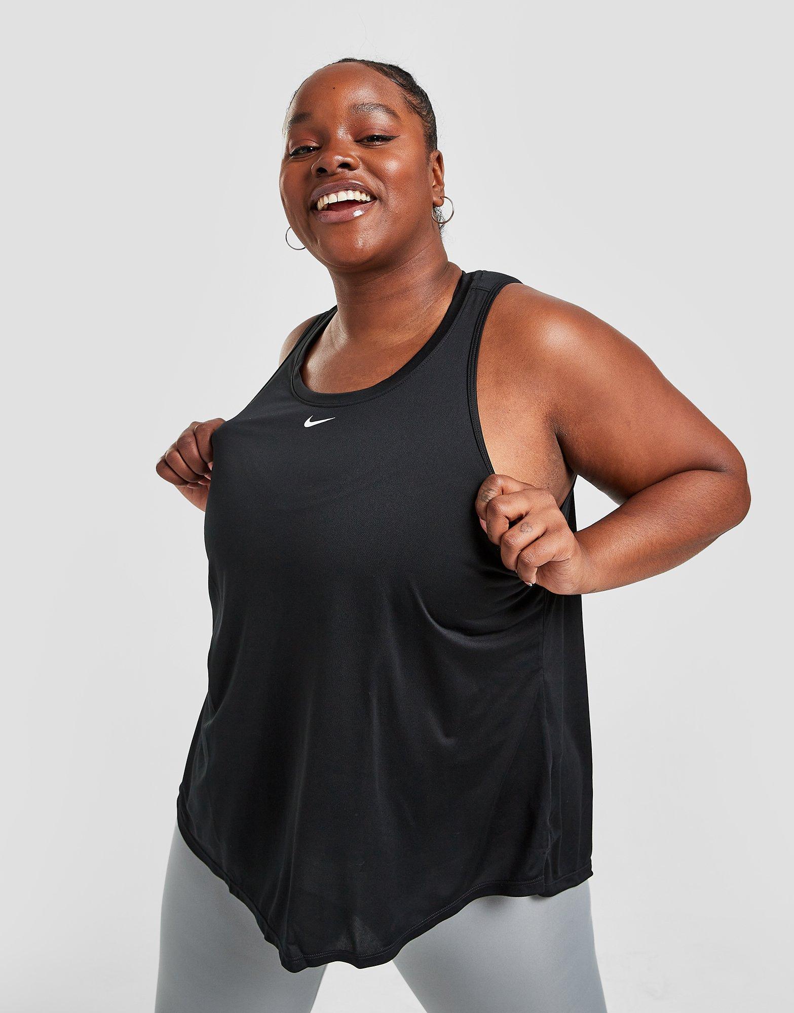 Black Nike Training One Plus Size Core Tank Top - JD Sports Global