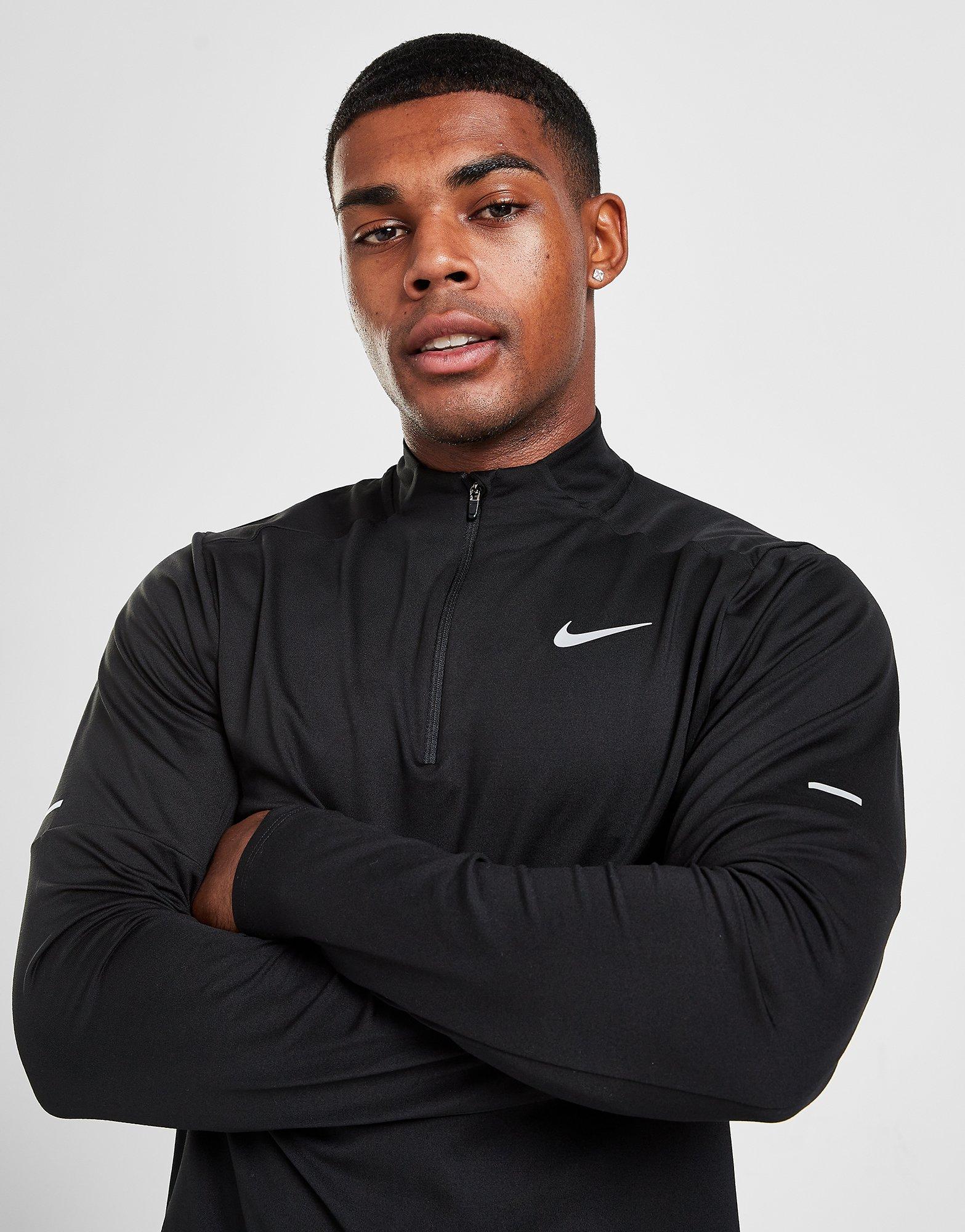 Nike Camiseta Element 1/2 Zip Running Negro | JD Sports España