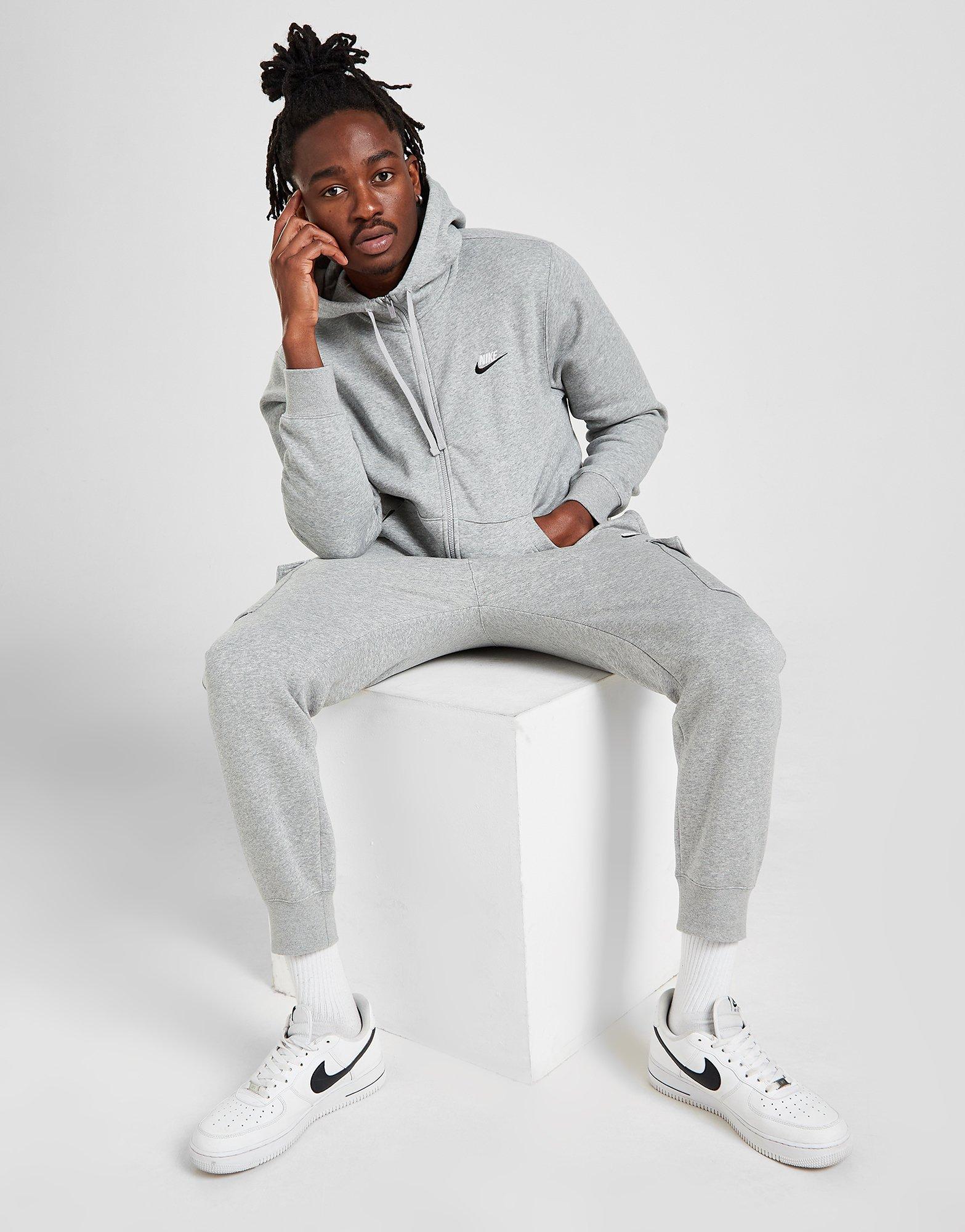 nike foundation full zip hoodie grey