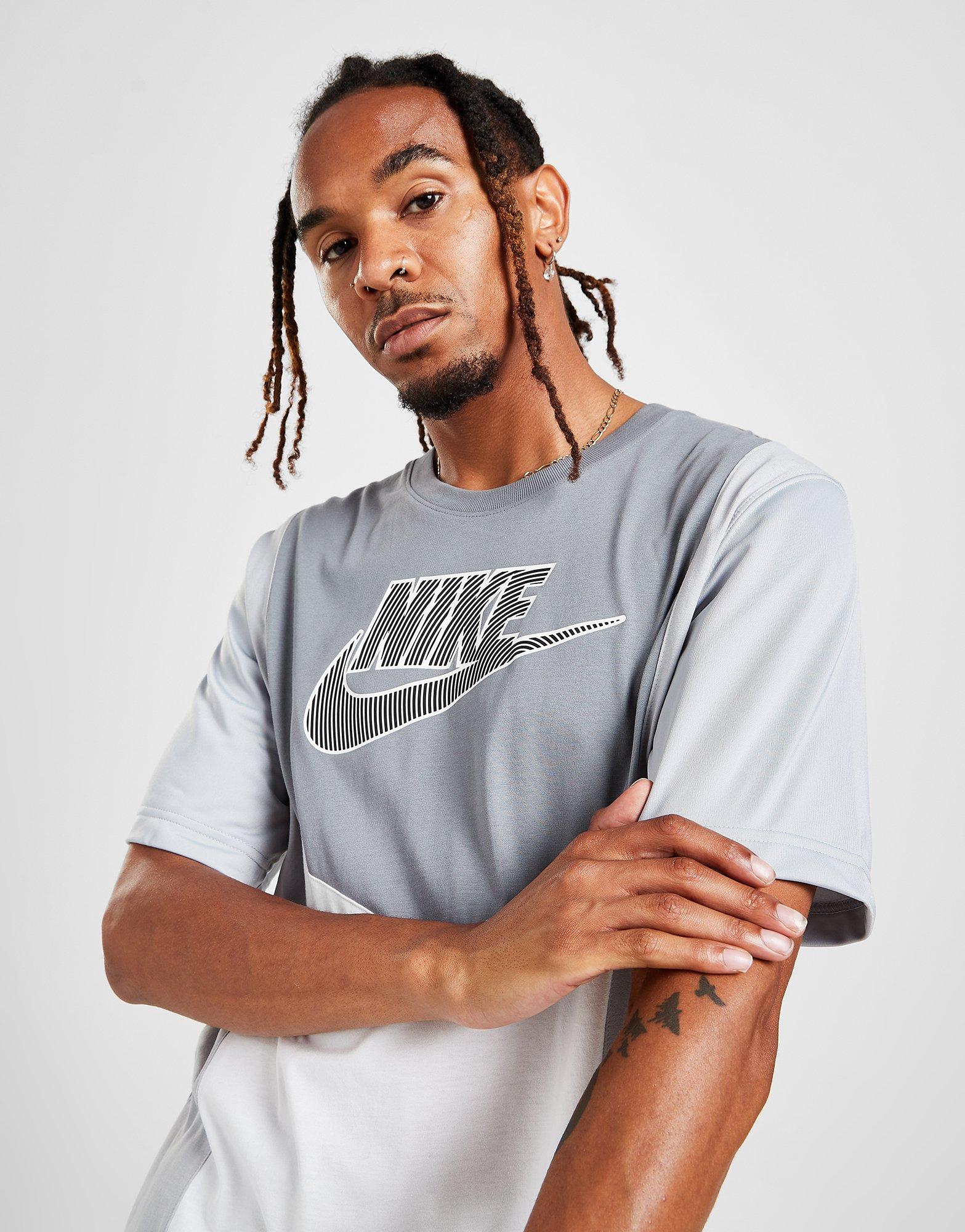 Grey Nike Hybrid T-Shirt | JD Sports