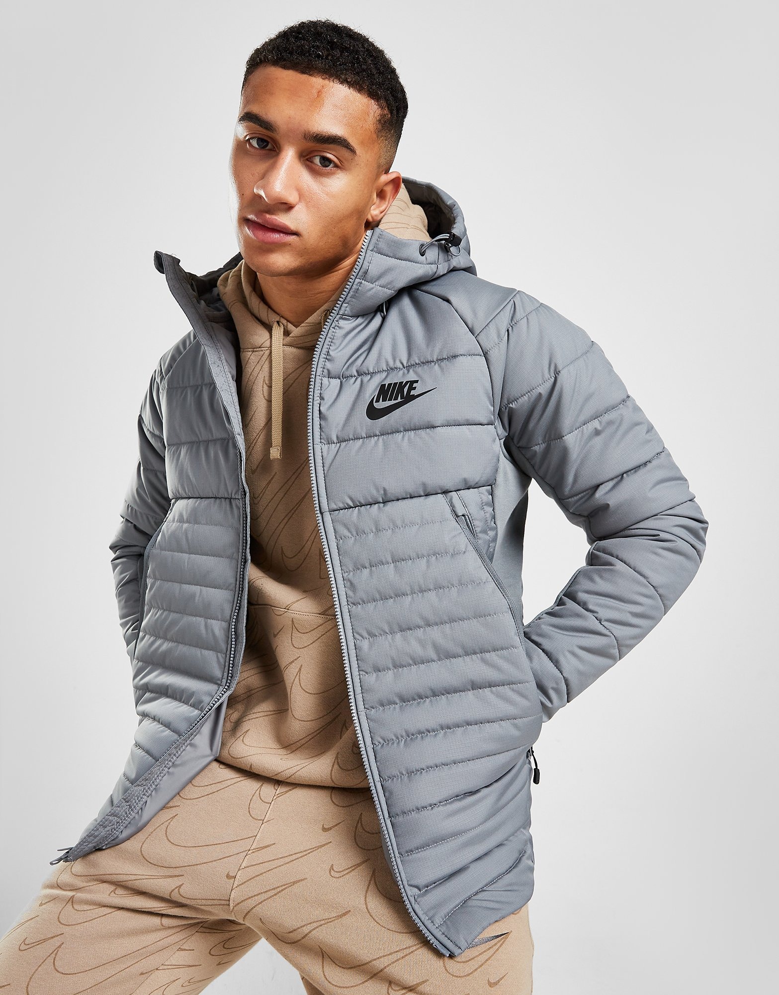 Grey Nike Hybrid Jacket Jd Sports