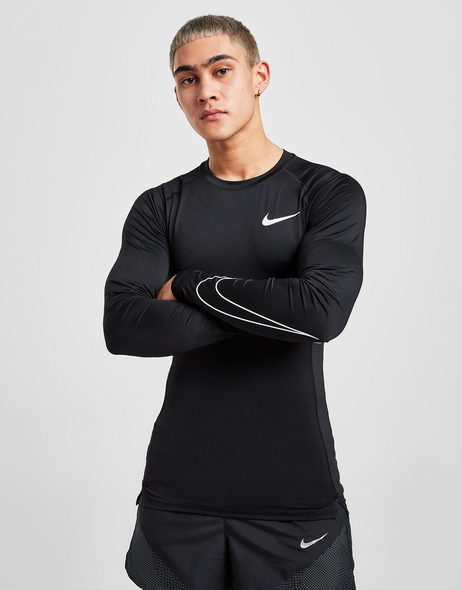 Ejecutable tela Cardenal Nike camiseta técnica de manga larga Pro en Negro | JD Sports España