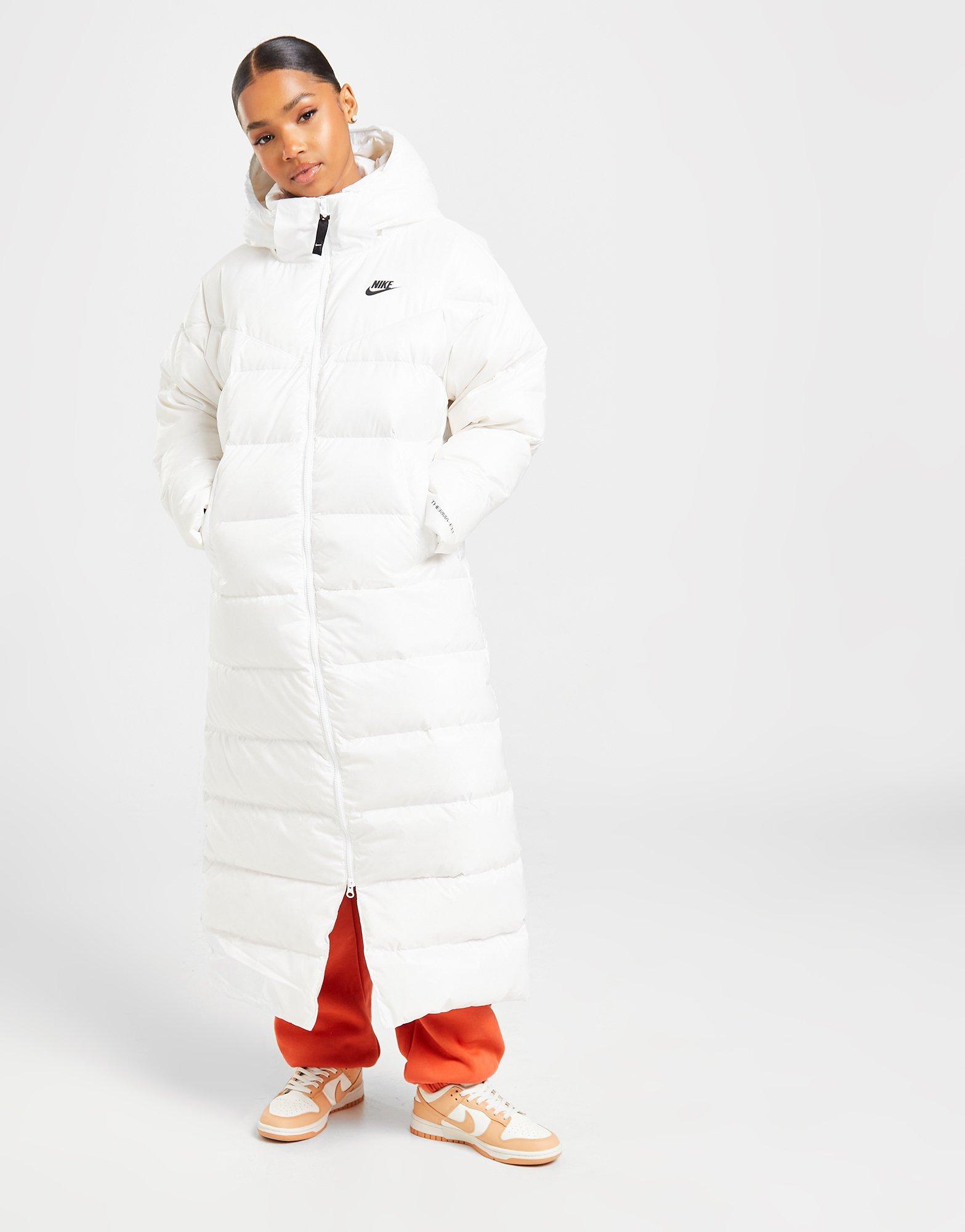 White nike sales parka