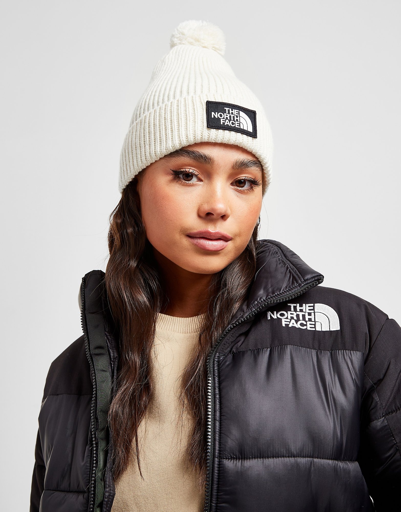 Brown The North Face Box Pom Beanie JD Sports NZ