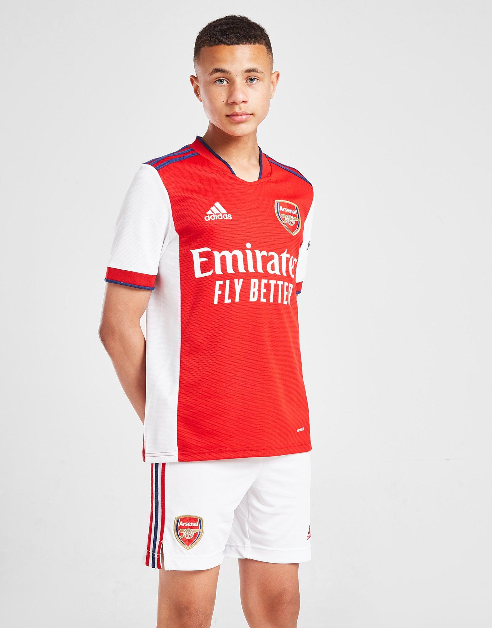 arsenal junior home shorts