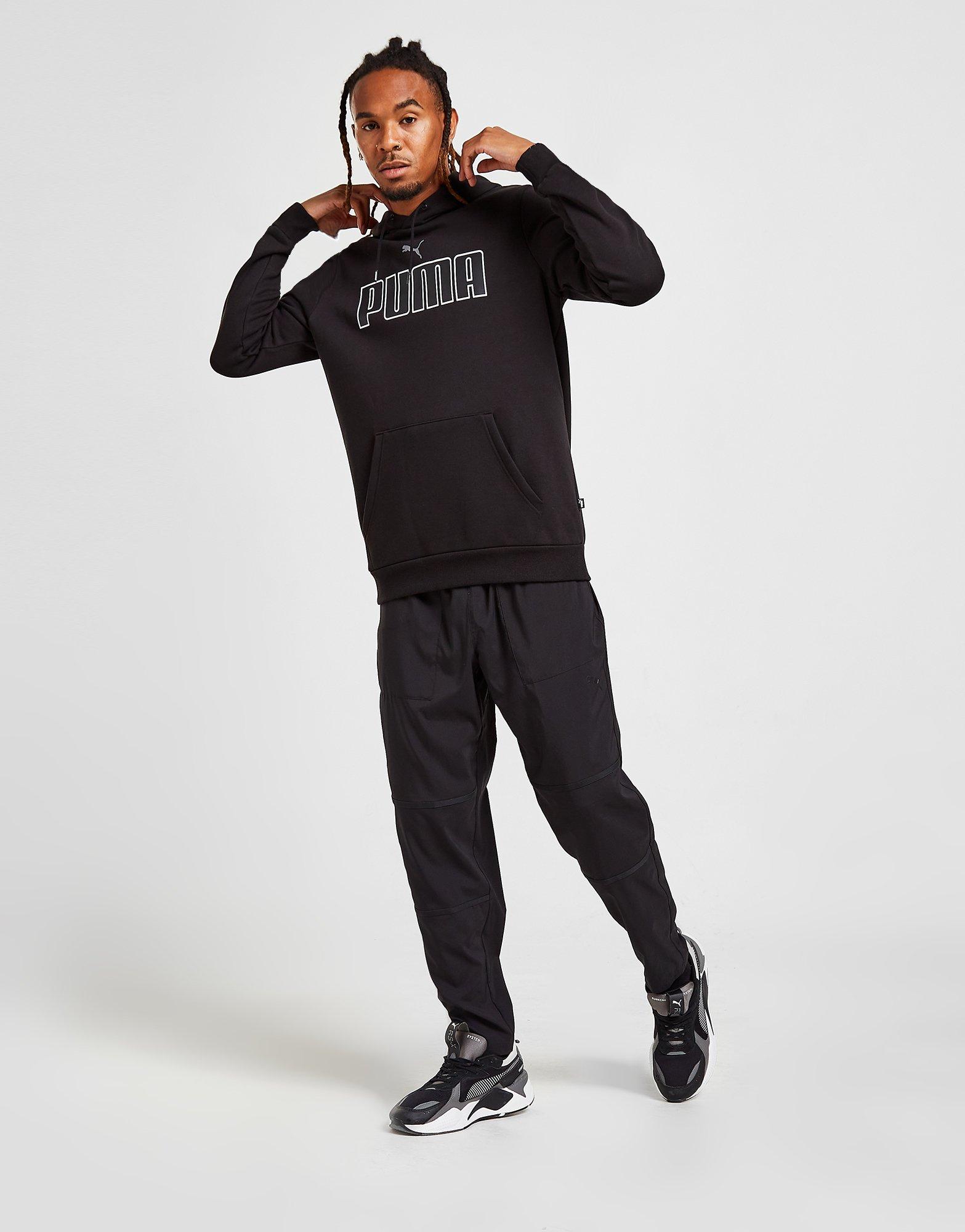 Black PUMA Core Large Logo Overhead Hoodie JD Sports Malaysia