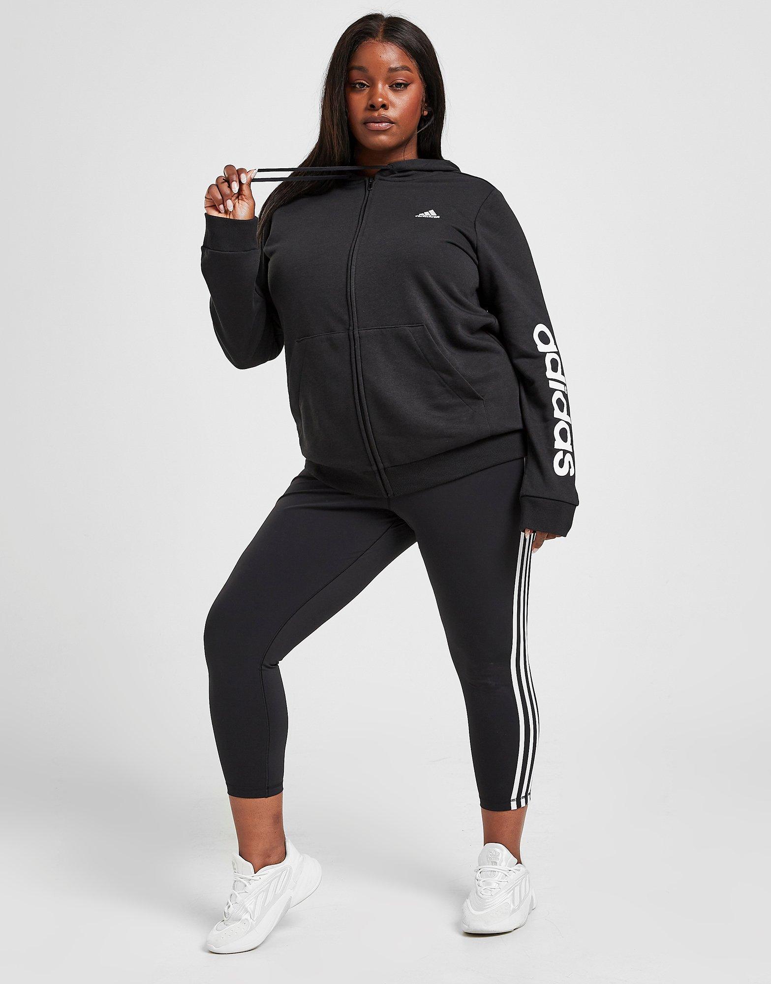 adidas Plus Size Core Linear Full Zip Hoodie