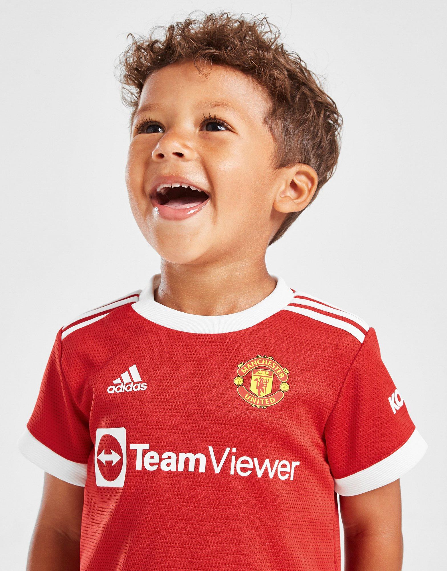 Red adidas Manchester United Fc 2021/22 Home Kit Infant - JD Sports