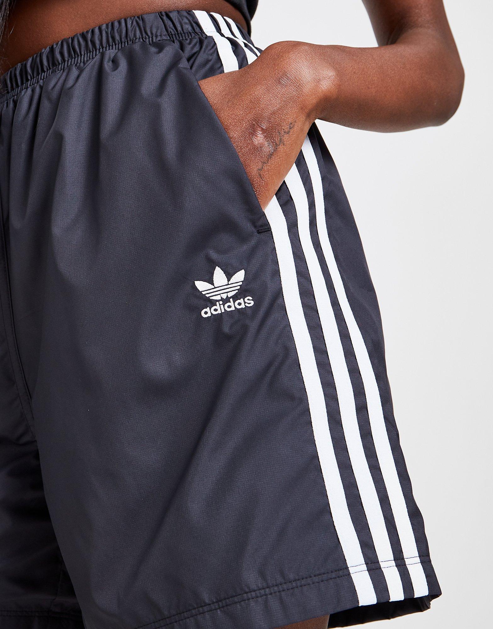 adidas Originals 3-Stripes Woven Boyfriend Shorts