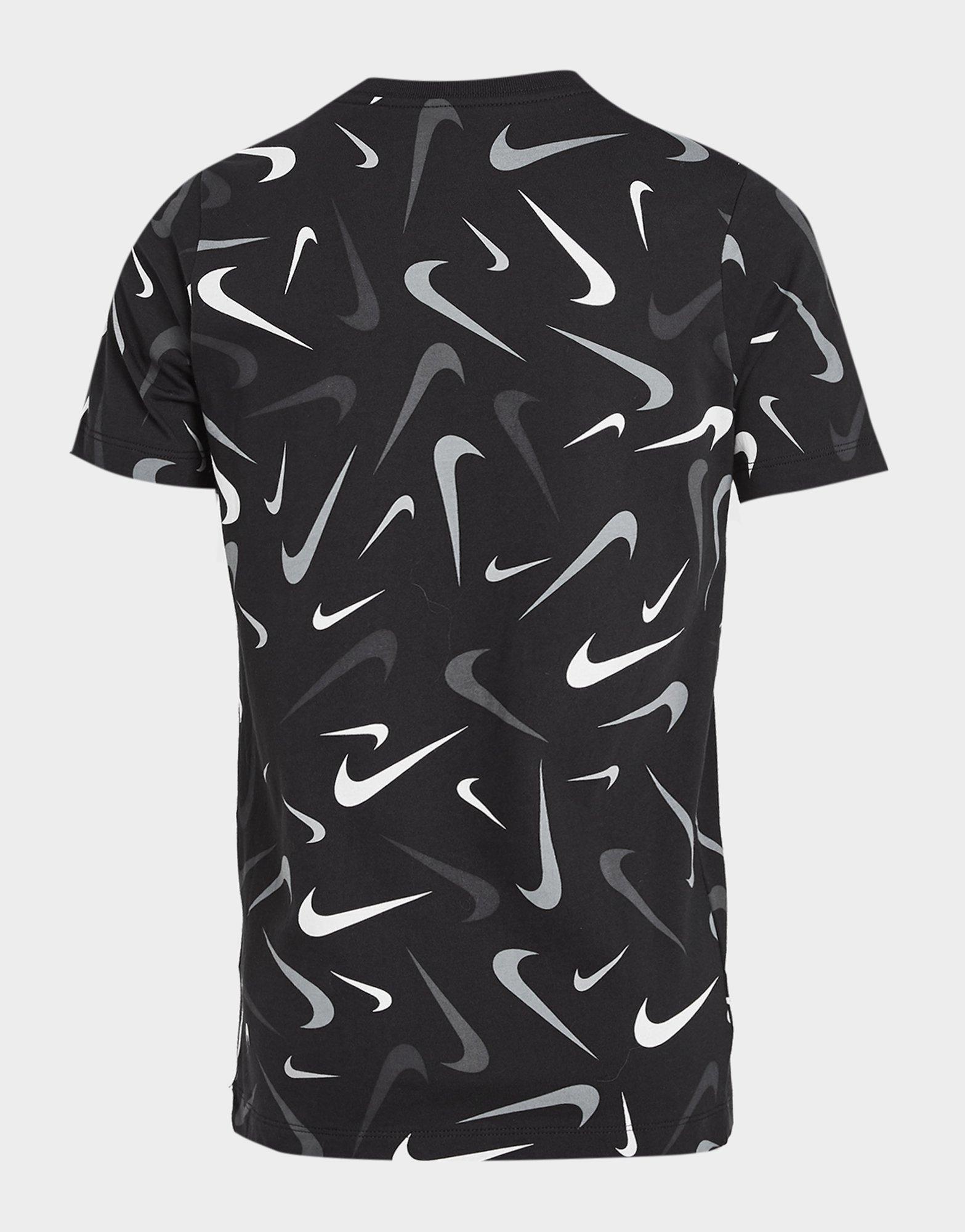 Nike All Over Print Swoosh T-Shirt Junior