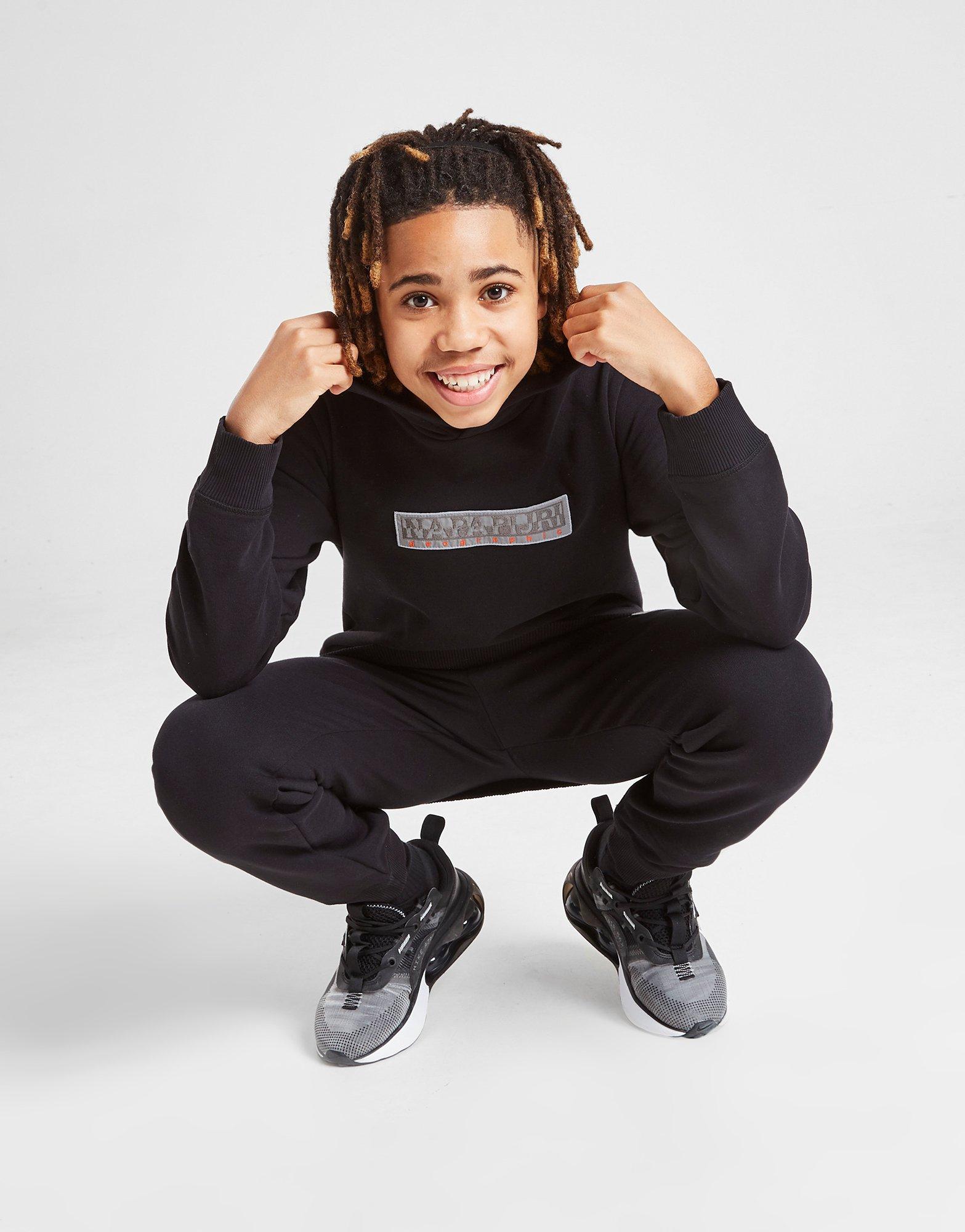 Napapijri Reflective Logo Fleece Hoodie Junior