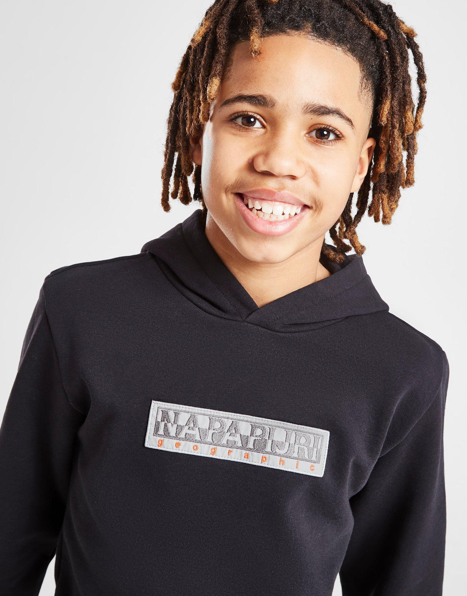 Napapijri Reflective Logo Fleece Hoodie Junior
