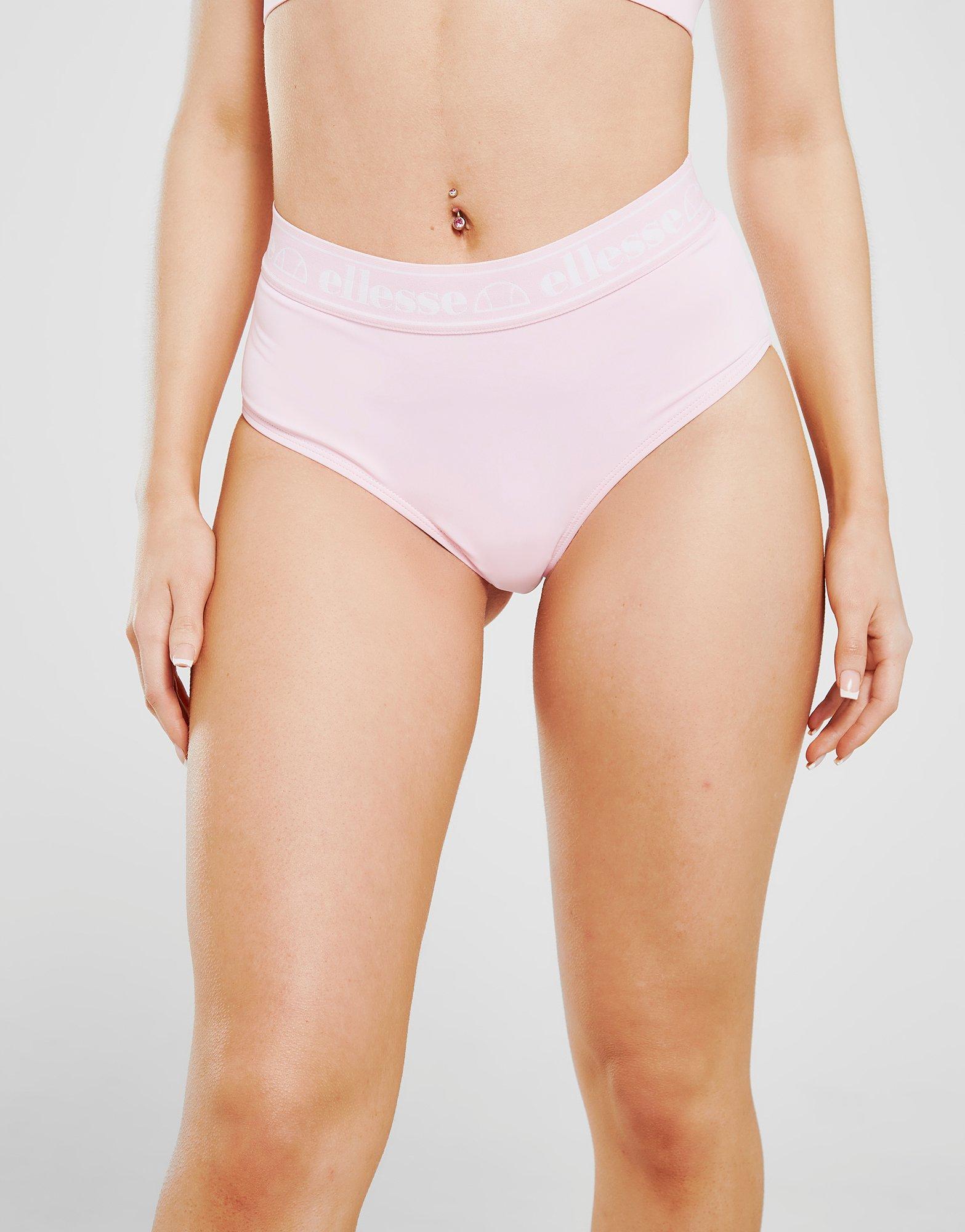 Ellesse Tape High Waisted Bikini Bottoms