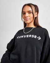 Converse Embroidered Logo Crop Sweatshirt