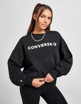 Converse Embroidered Logo Crop Sweatshirt