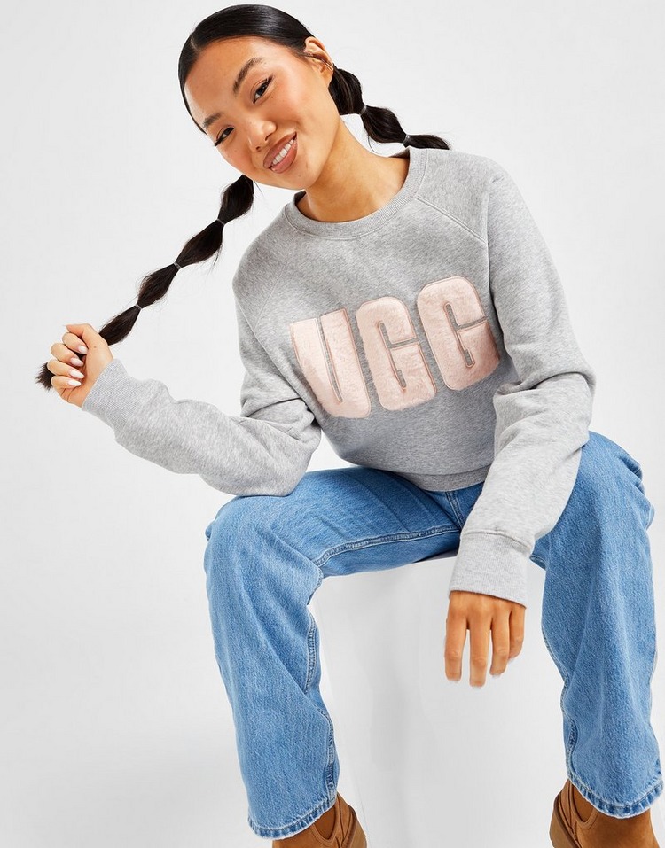 UGG Fuzzy Logo Crew Sweatshirt