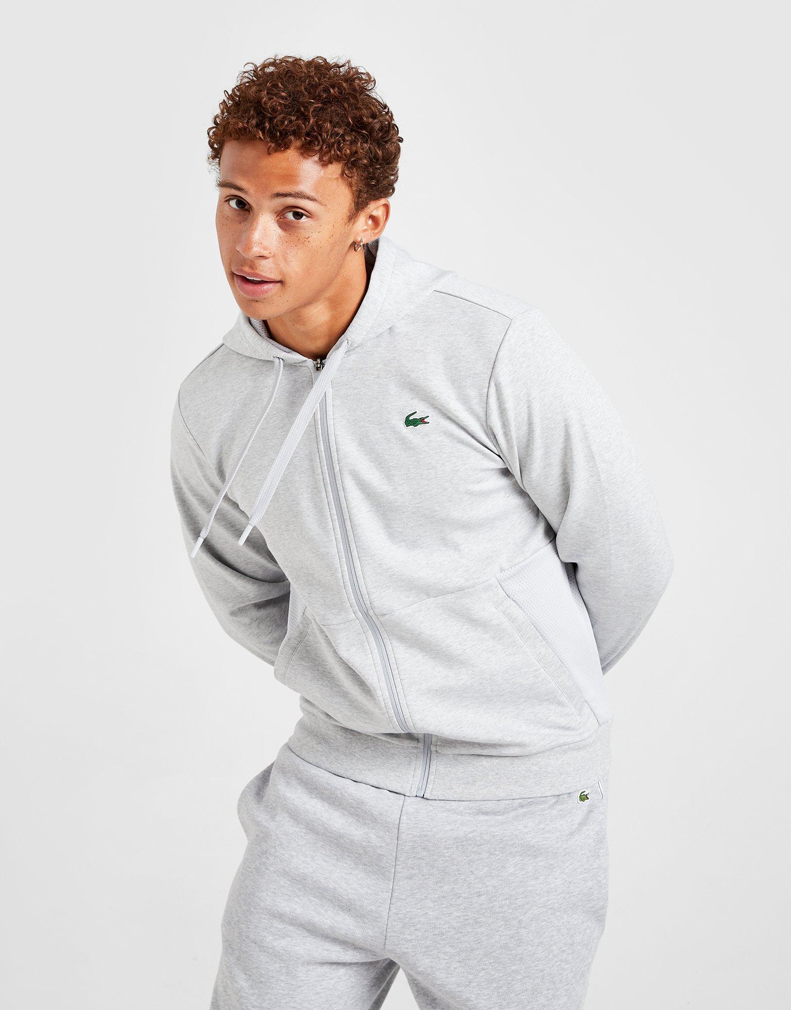 Lacoste Mesh Panel Full Zip Hoodie