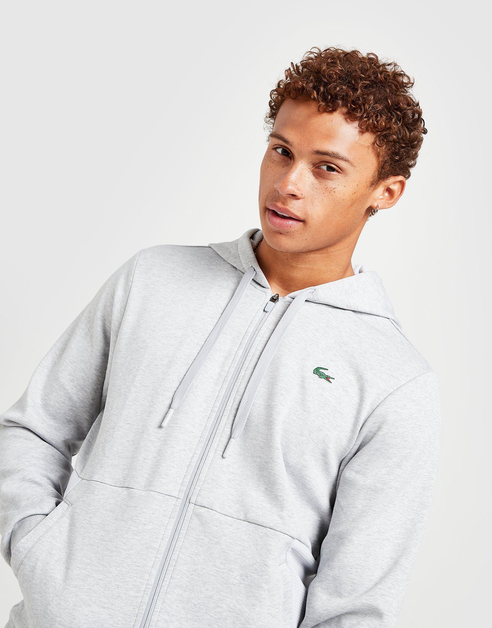 Lacoste Mesh Panel Full Zip Hoodie