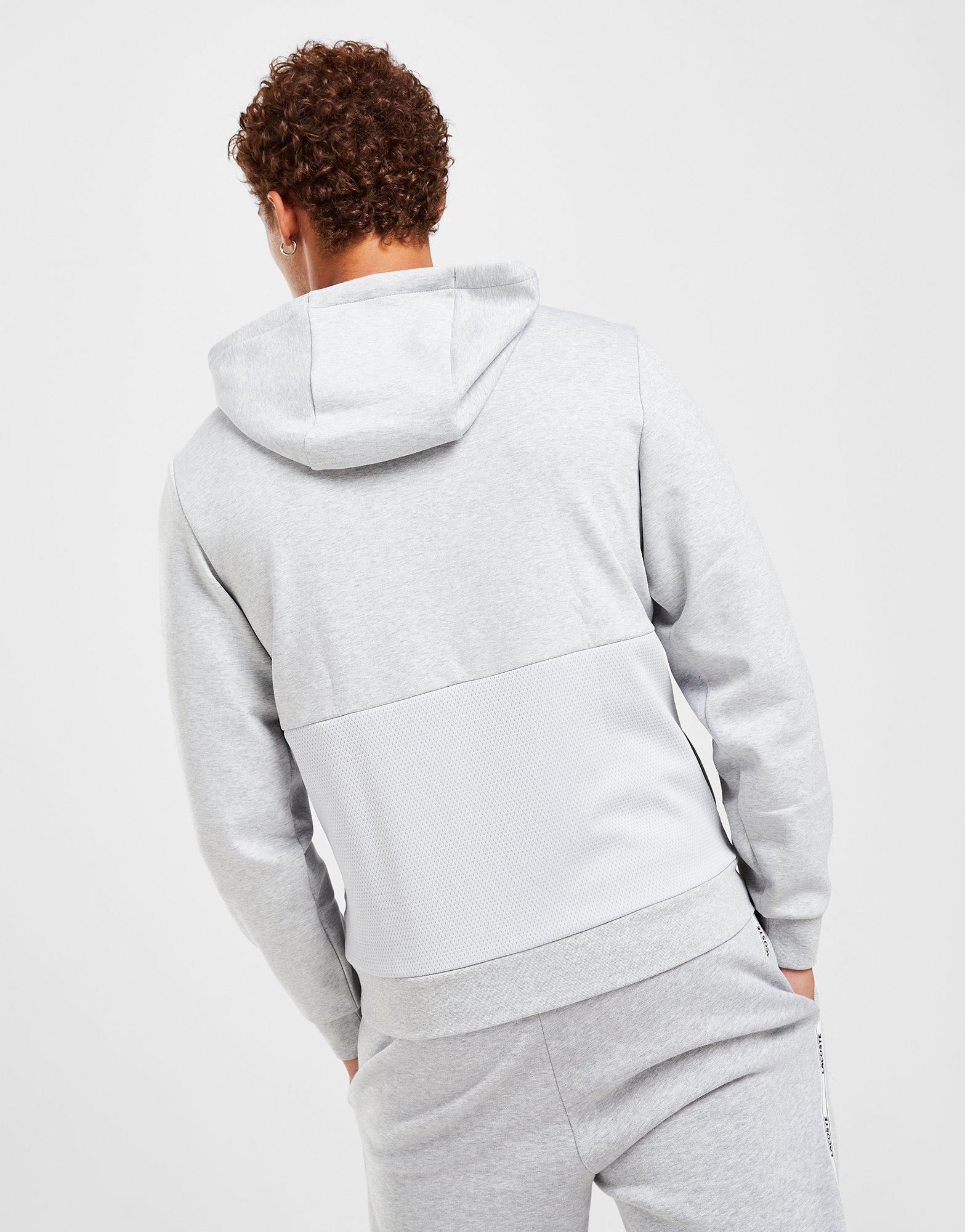Lacoste Mesh Panel Full Zip Hoodie