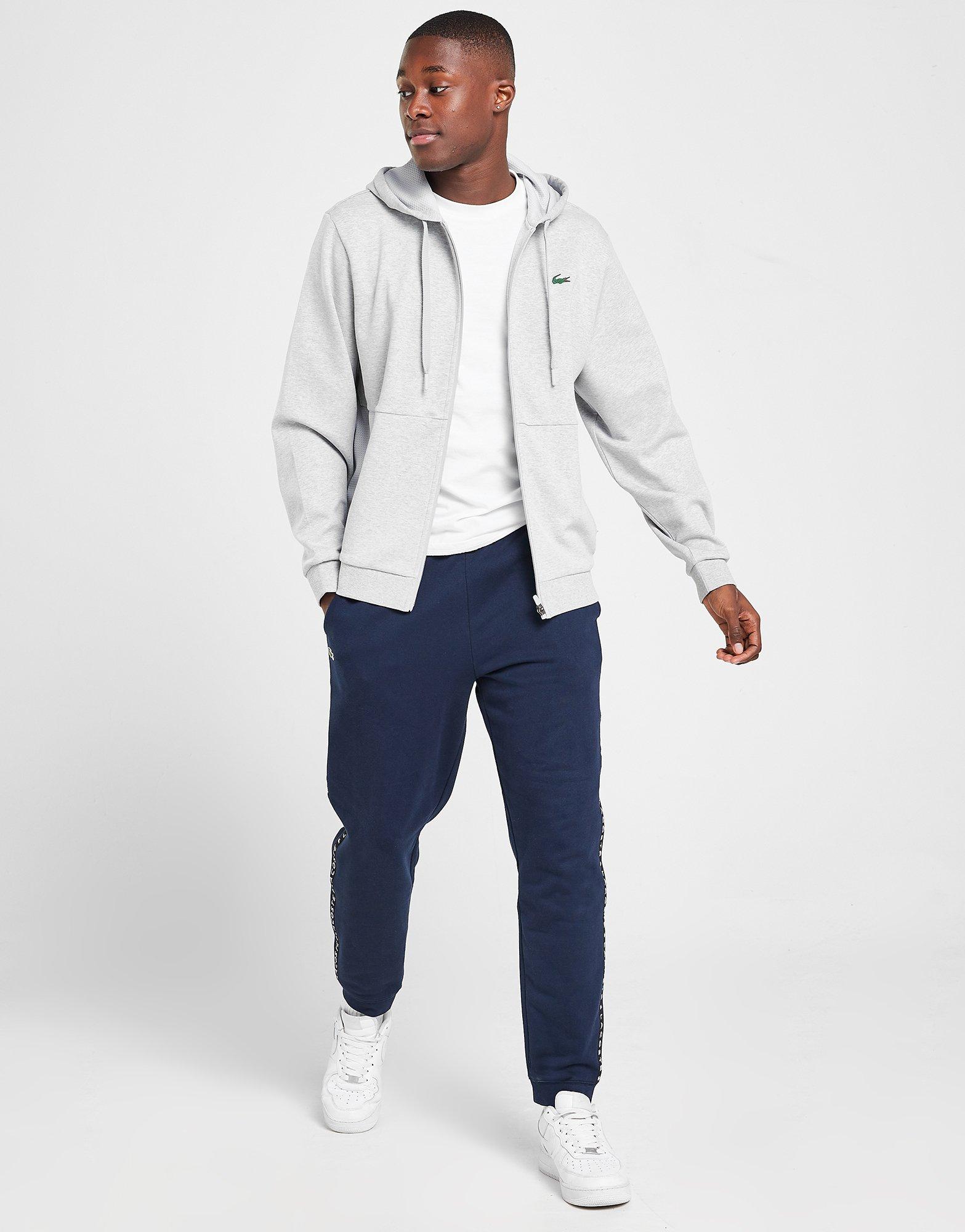Lacoste Mesh Panel Full Zip Hoodie