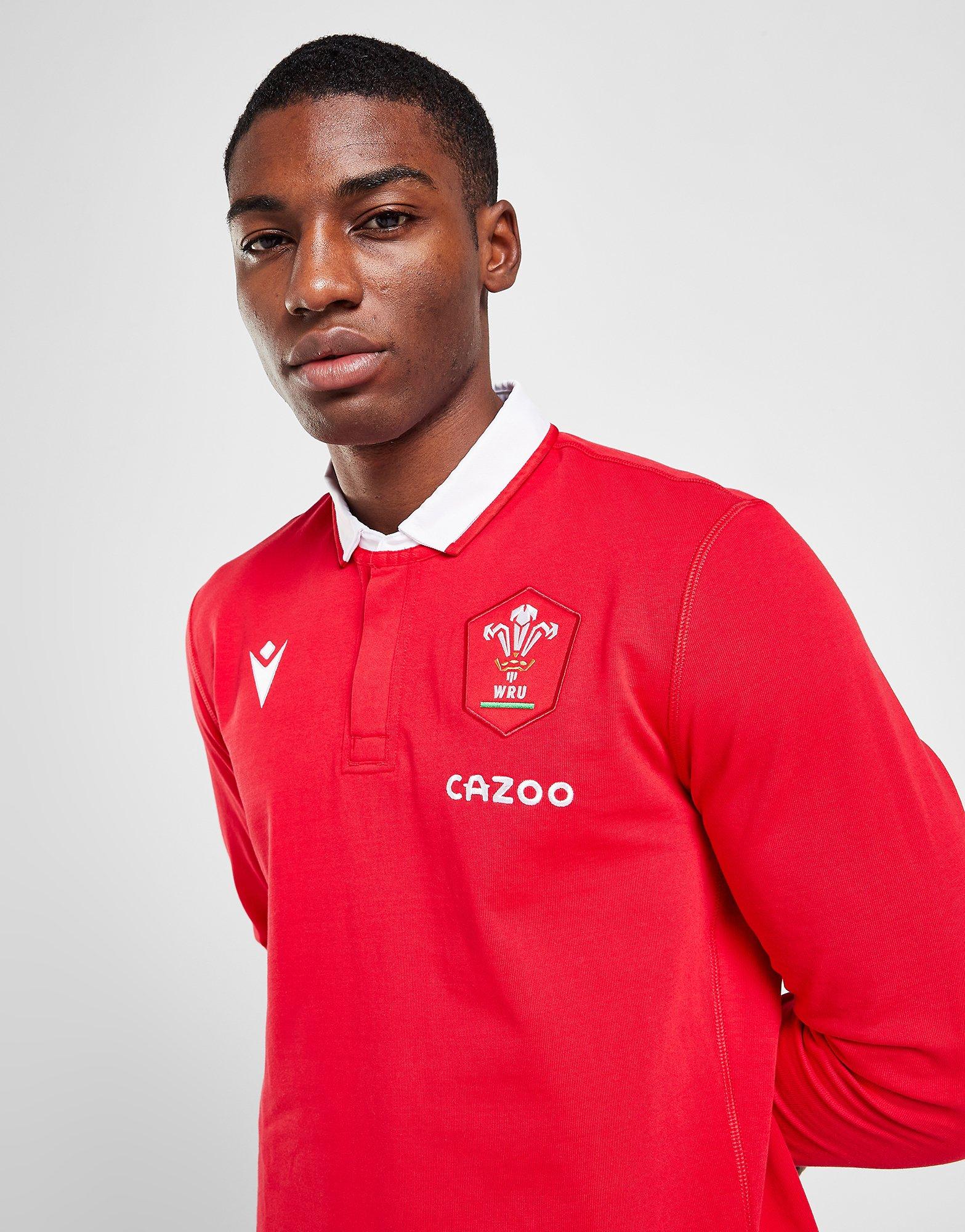 Macron Welsh Rugby Union 2021/22 Home Long Sleeve Shirt