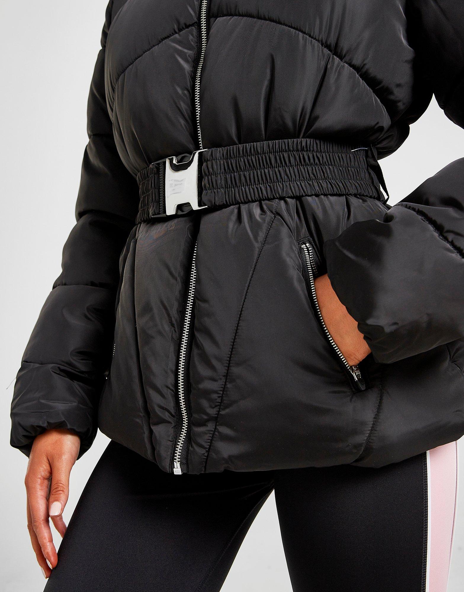 Pink Soda Sport Fur Belted Jacket