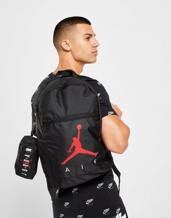 Jordan mochila con estuche en Negro