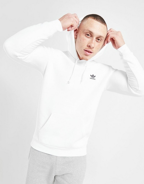 ulykke Ord mangel White adidas Originals Trefoil Essential Fleece Hoodie - JD Sports Ireland