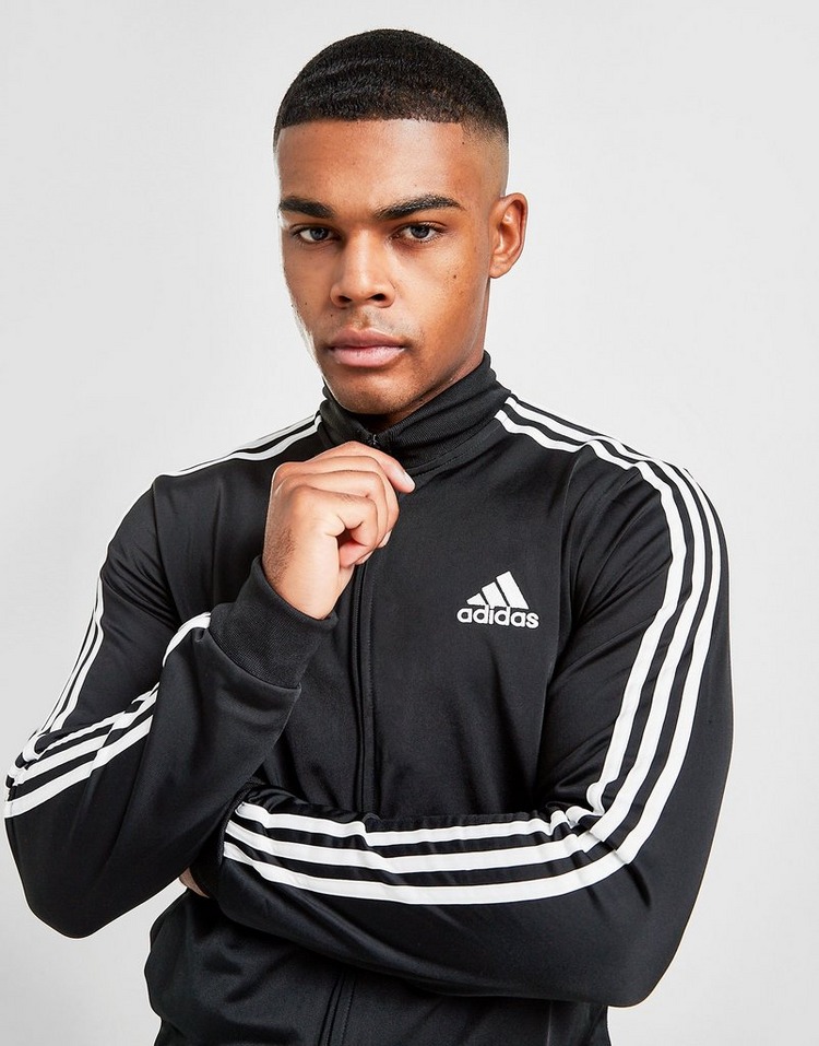 Black adidas Badge of Sport 3-Stripes Poly Track Top | JD Sports