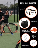 Football Flick Training Goals/Pitch Back Pack