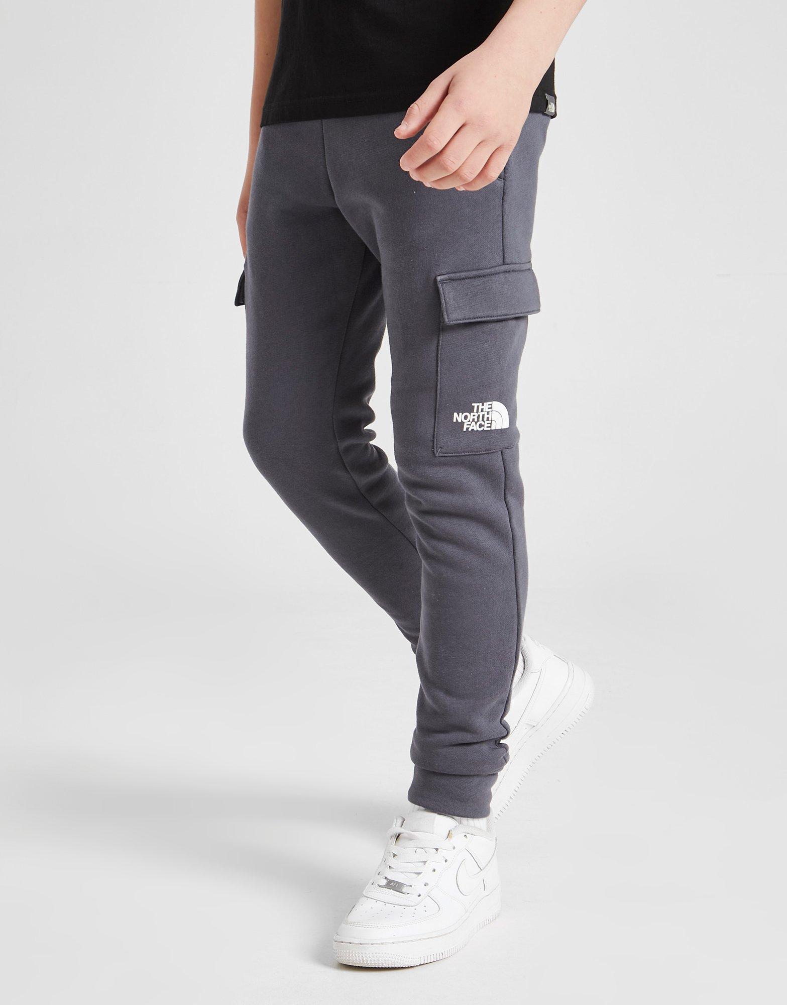 grey north face joggers junior