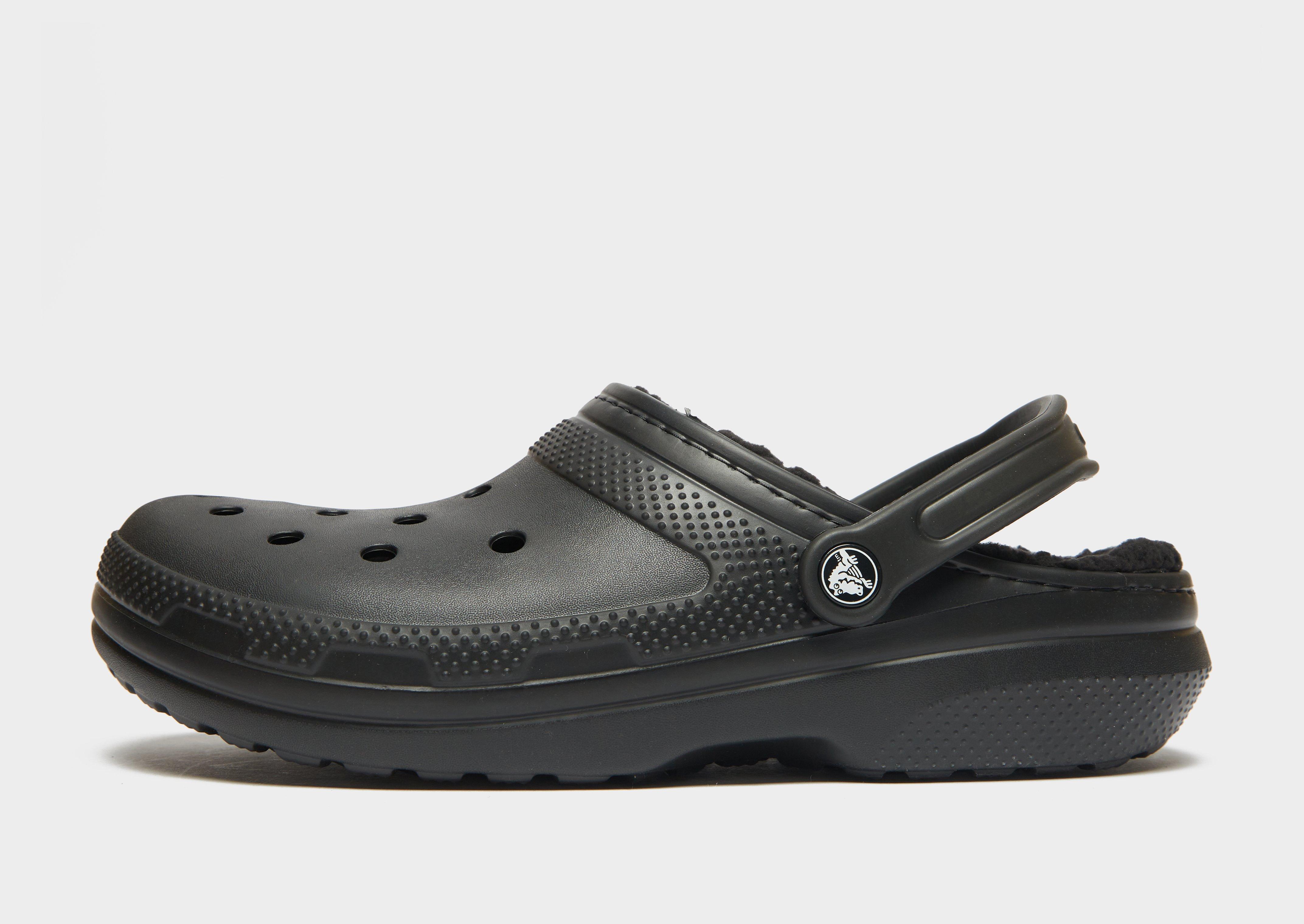 White fur crocs online mens