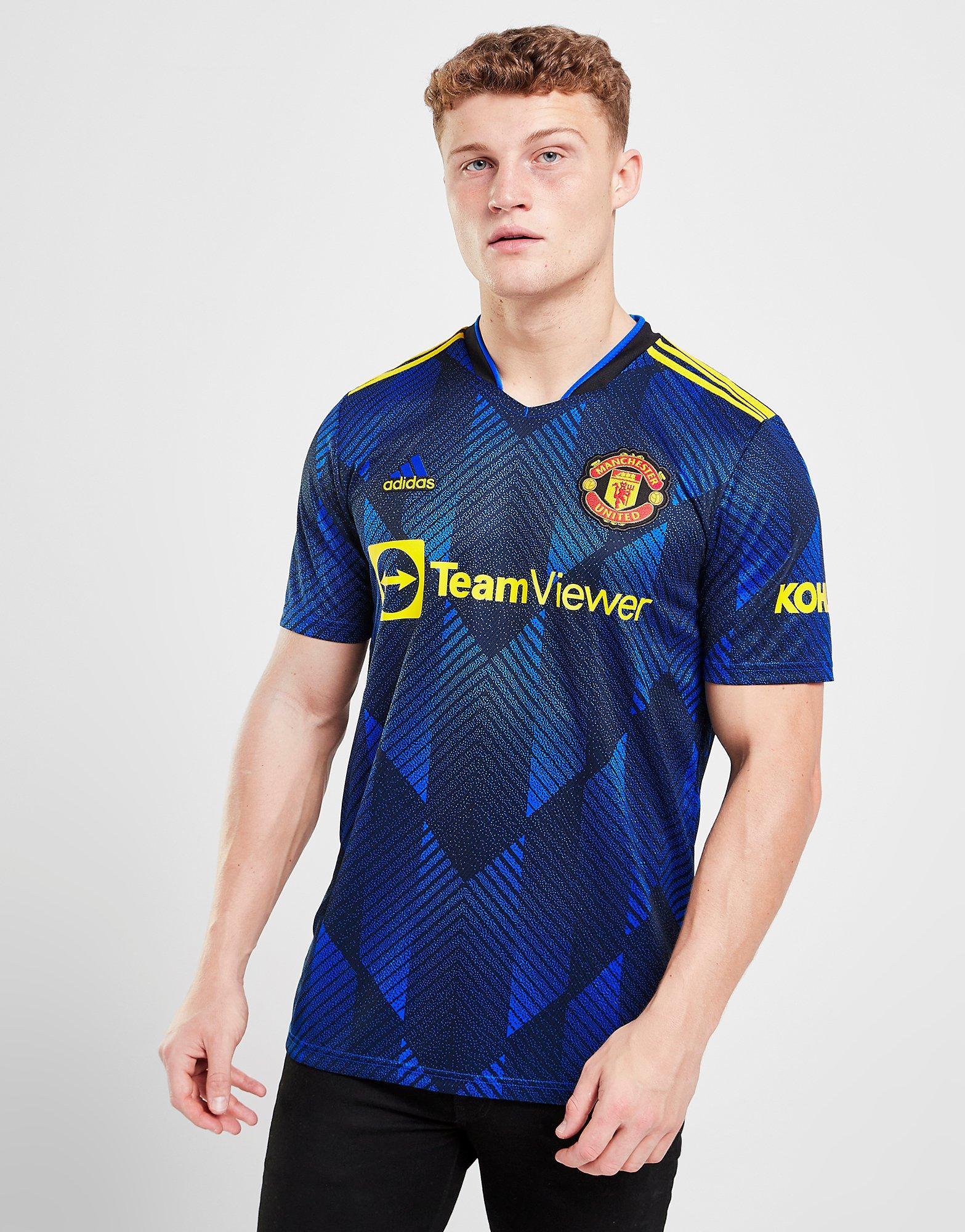 Blue adidas Manchester United Fc 2021/22 Third Kit Infant Pre - JD Sports