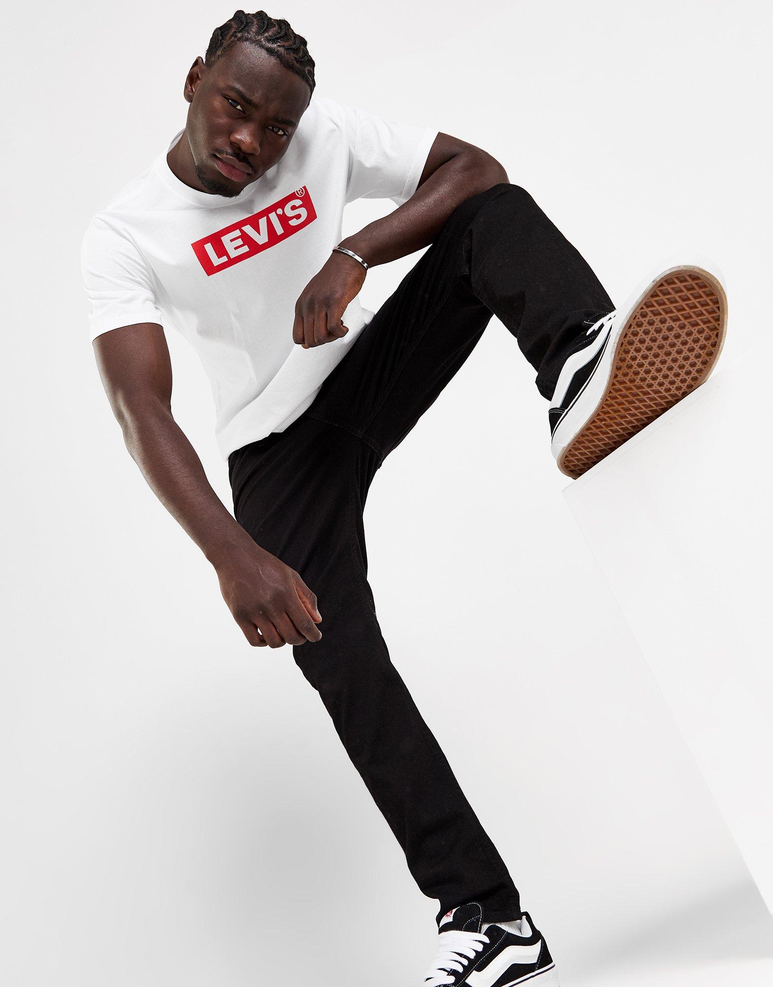 Levi's small chest boxtab logo t-shirt in white