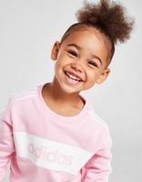 adidas Girls' Linear Essential Crew Tracksuit Infant