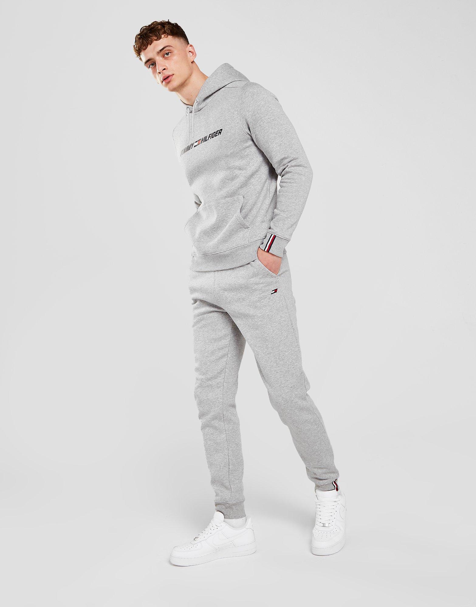 Grey Tommy Hilfiger Tape Flag Joggers | JD Sports