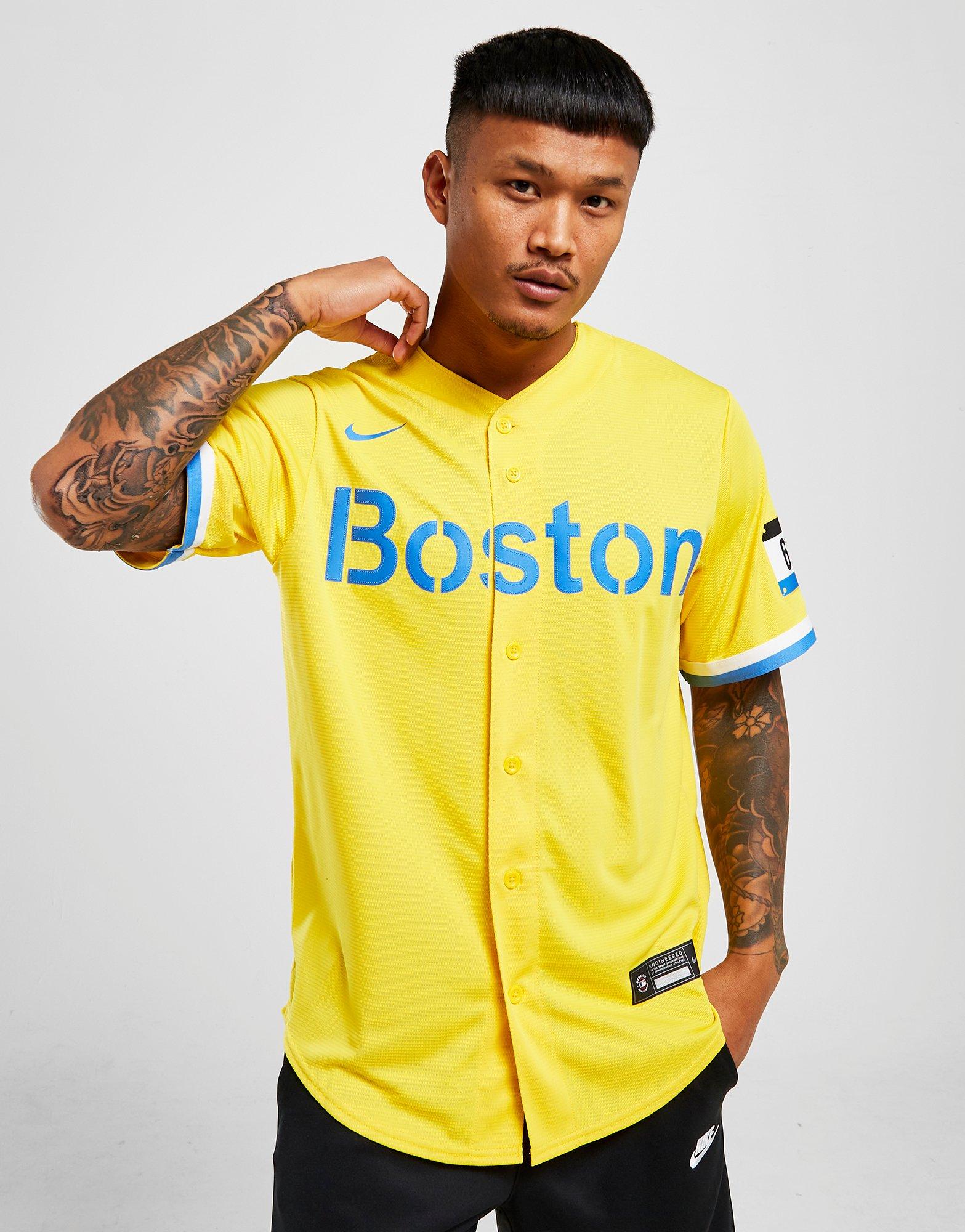 boston celtics yellow jersey
