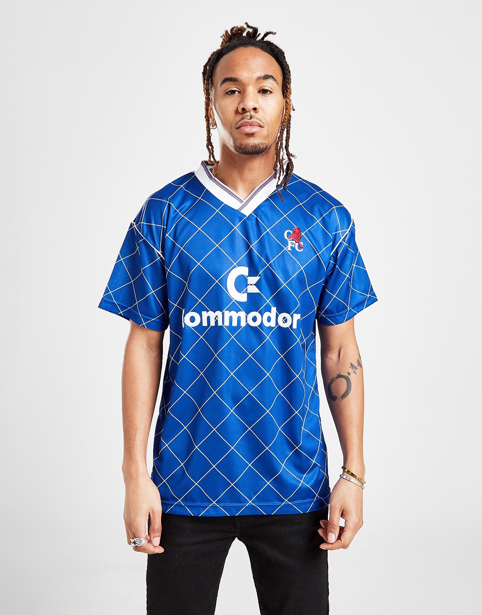 Chelsea FC レトロ サッカーシャツ Blue Score Draw Chelsea FC '88 Home Retro Shirt - JD Sports Global