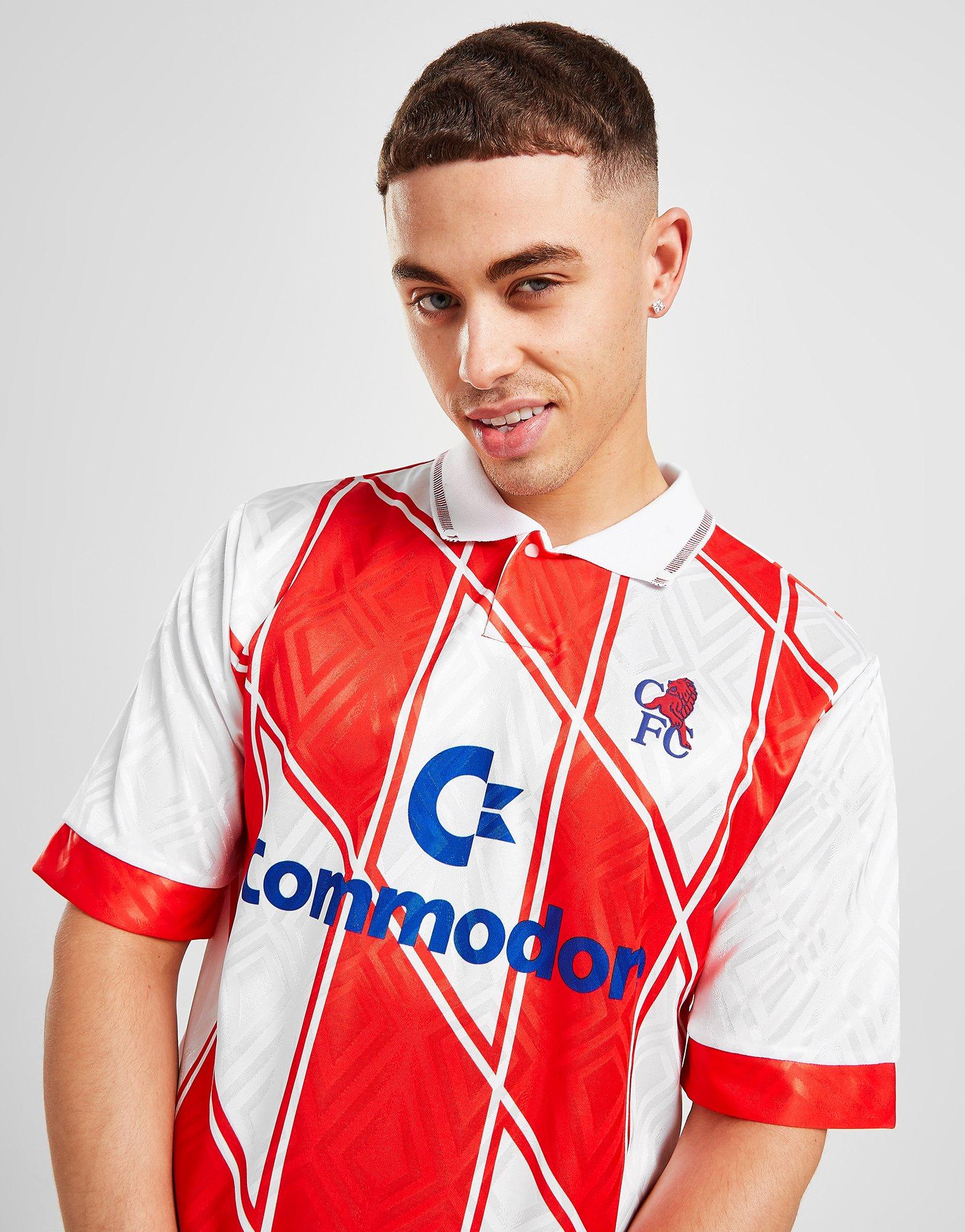 White Score Draw Chelsea FC '90 Away Retro Shirt - JD Sports