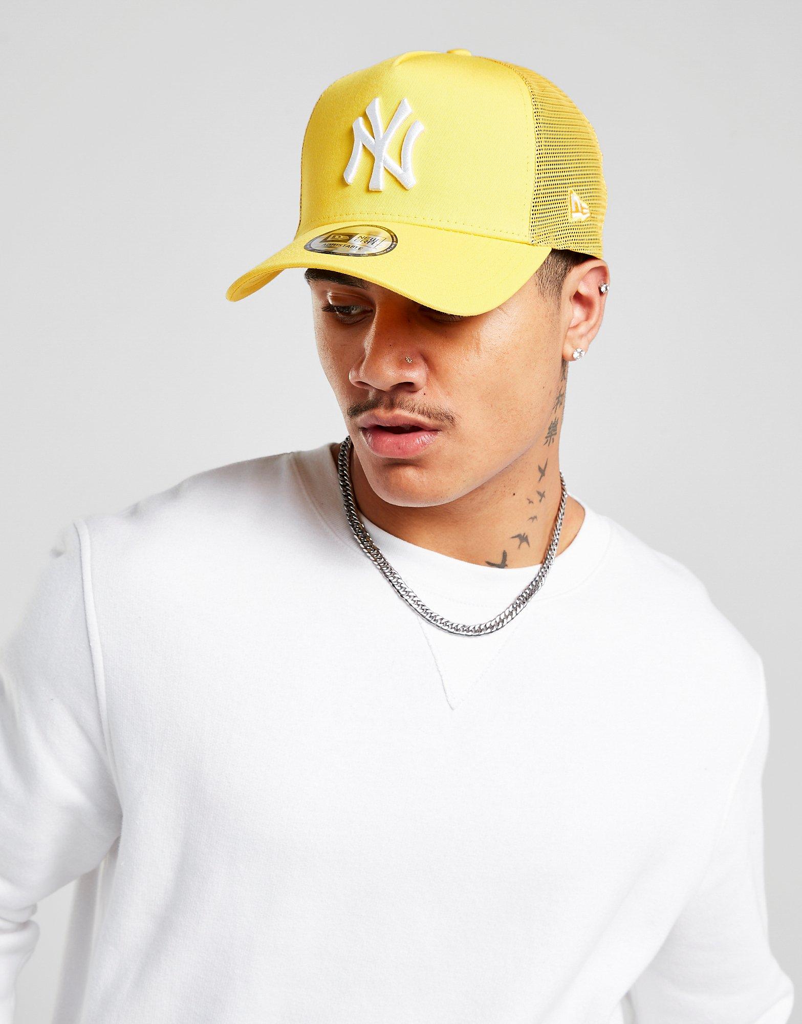 Yellow New Era MLB New York Yankees Snapback Trucker Cap - JD