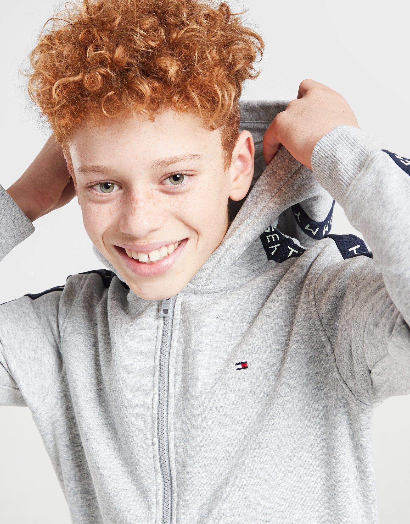 Tommy Hilfiger Tape Zip Hoodie Junior