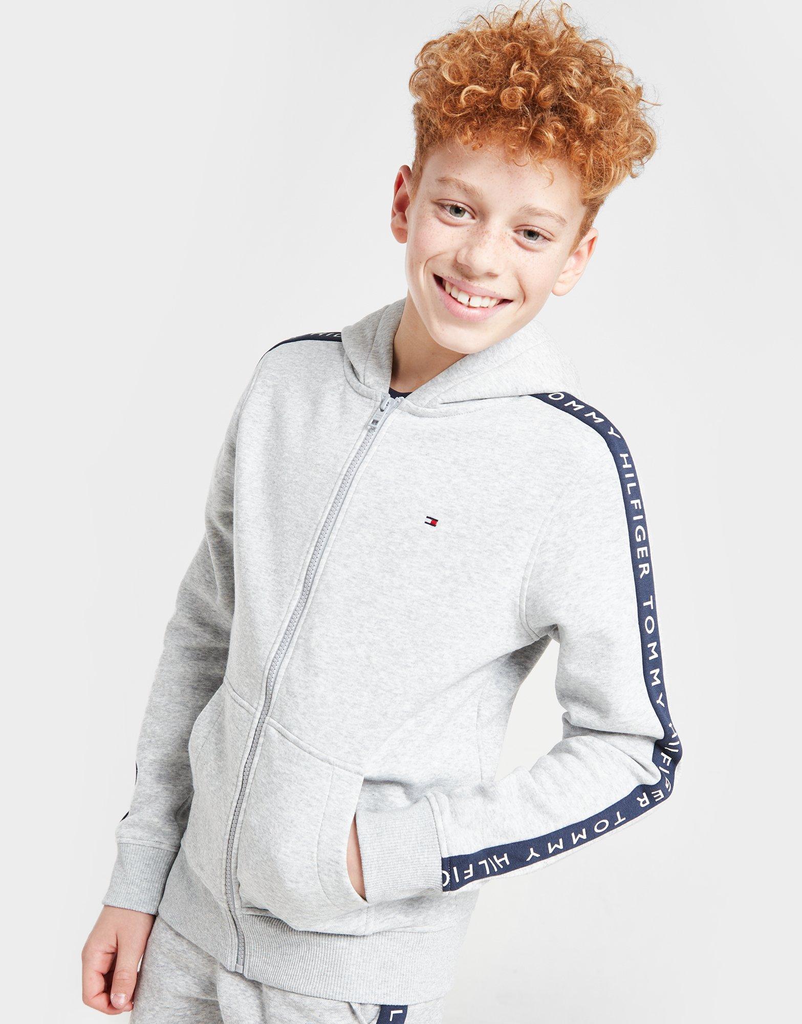 Tommy Hilfiger Tape Zip Hoodie Junior