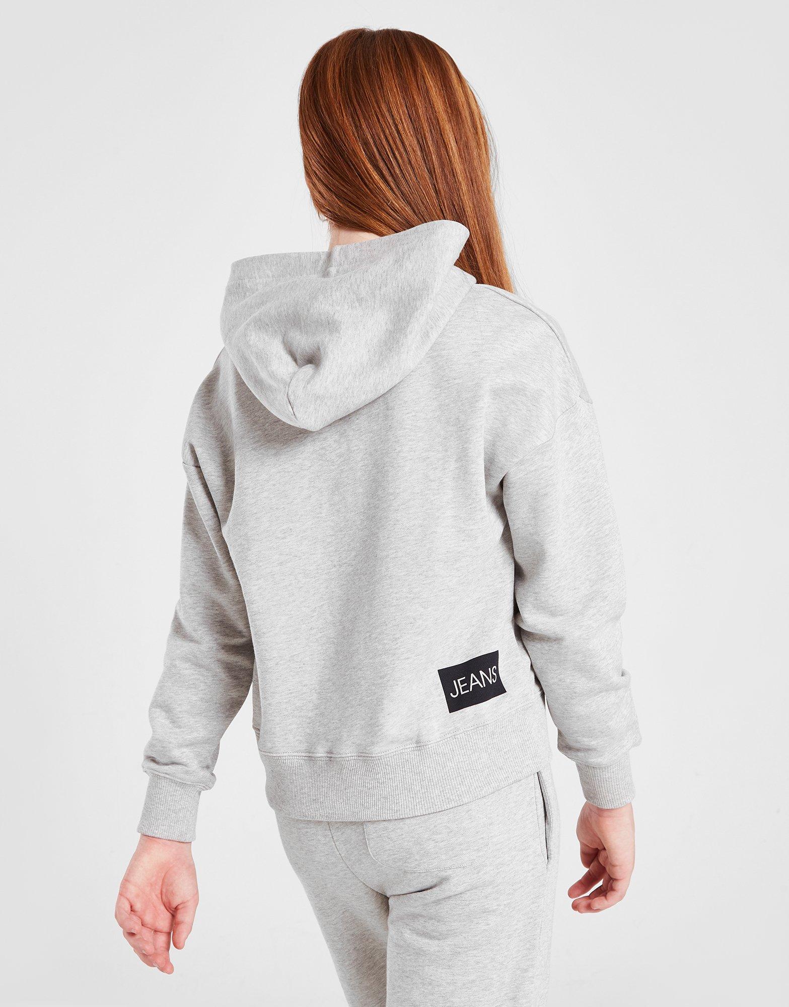 Calvin Klein Girls' Boxy Logo Cropped Hoodie Junior