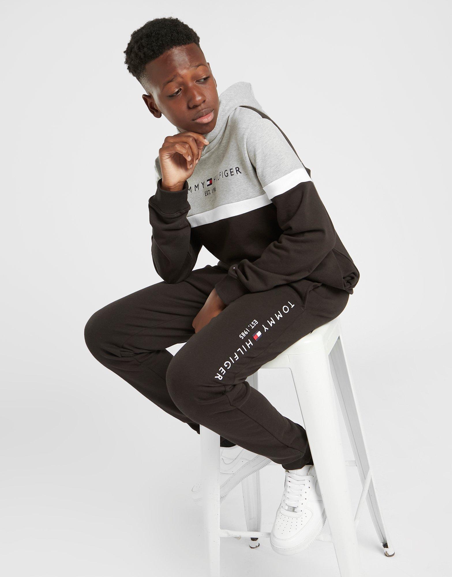 Tommy Hilfiger Colour Block Essential Hooded Tracksuit Junior