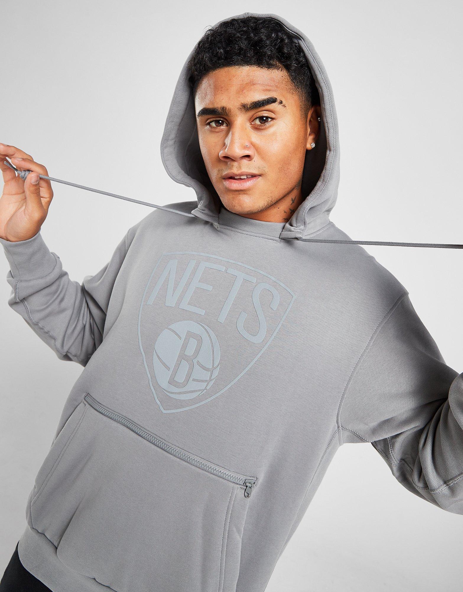 【注目アイテム】JORDAN Brooklyn Nets NBA Hoodie mens-jordan-brand-heather-gray