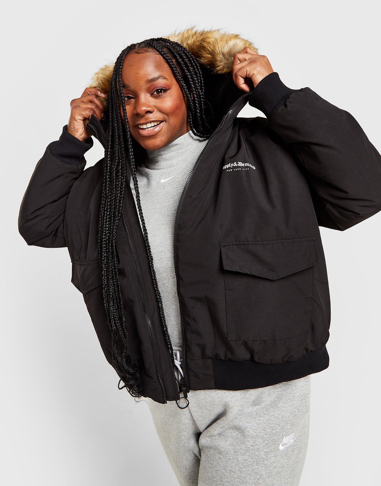 plus size black bomber jacket