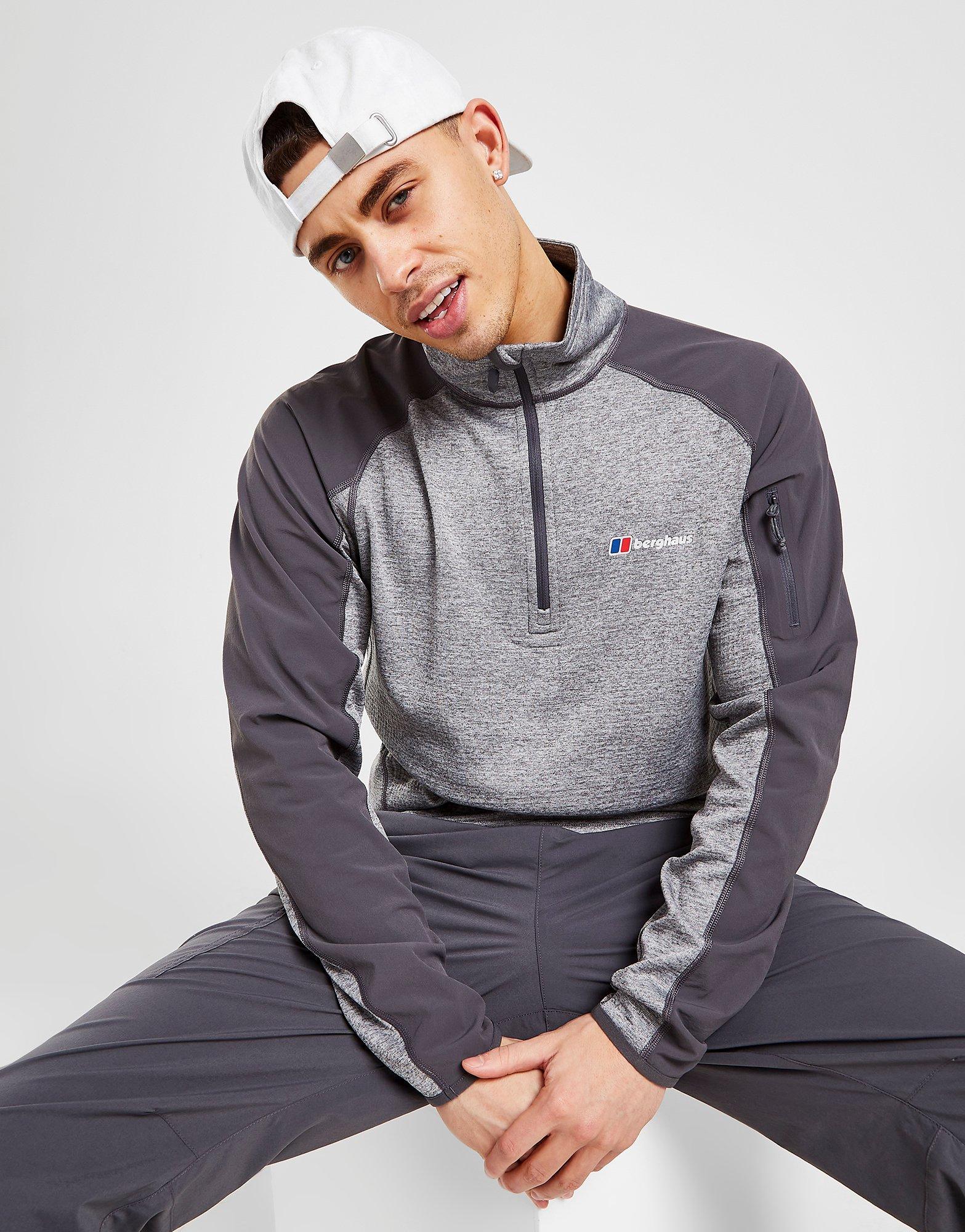 Grey Napapijri Bastien 1/2 Zip Sweatshirt