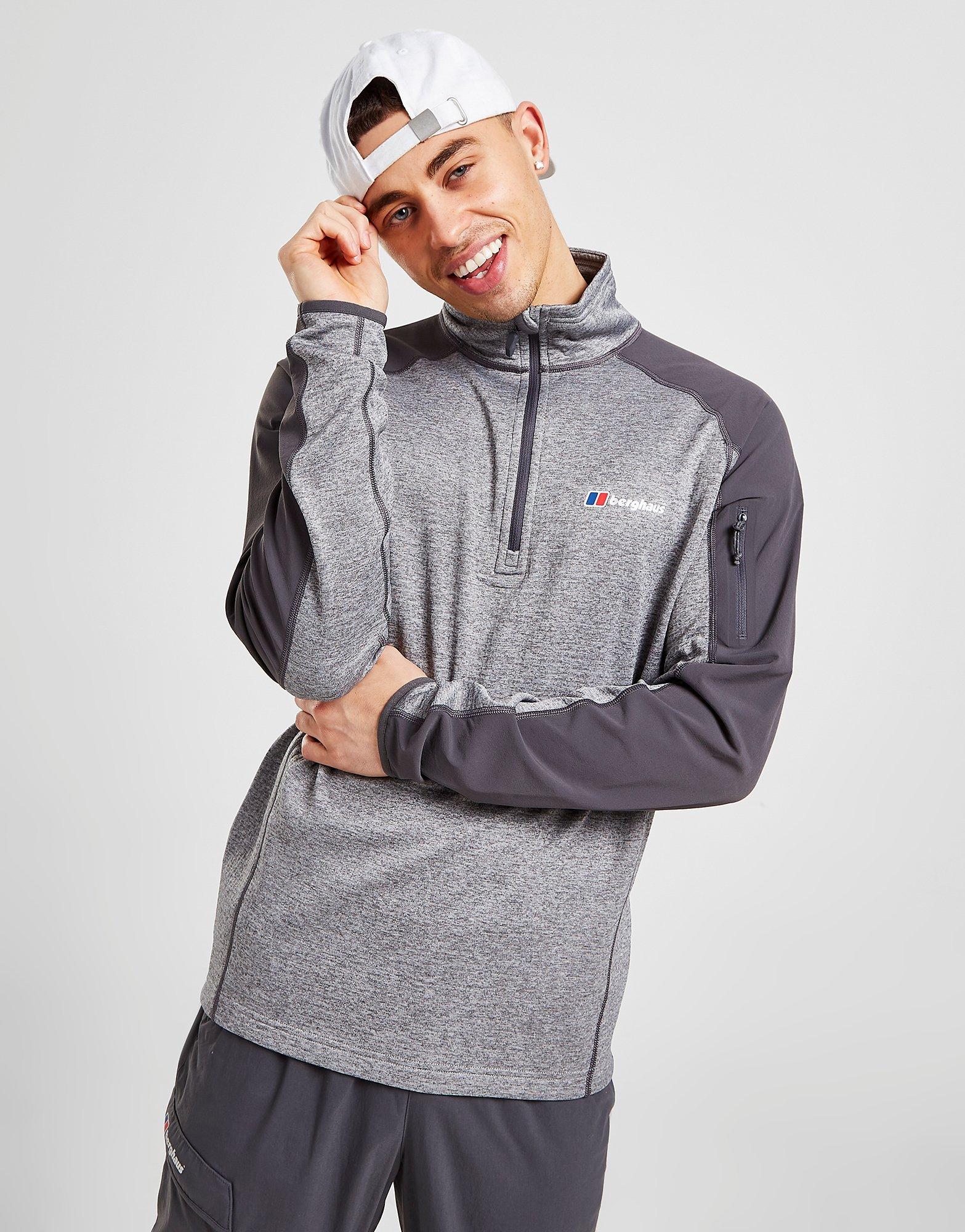 Grey Berghaus Spitzer 1 4 Zip Top JD Sports Global