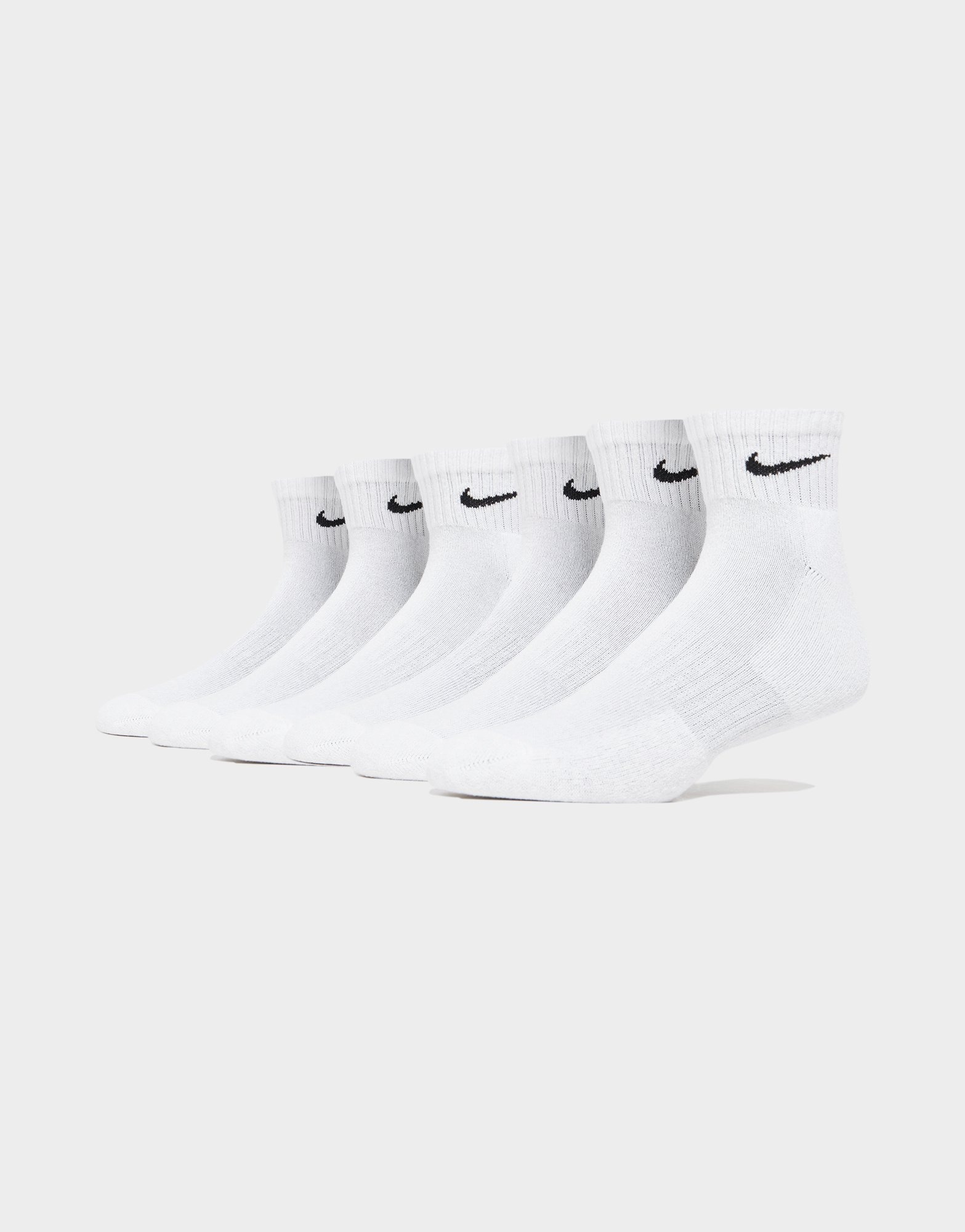 Buy White Nike 6-Pack Everyday Cushioned Ankle Socks